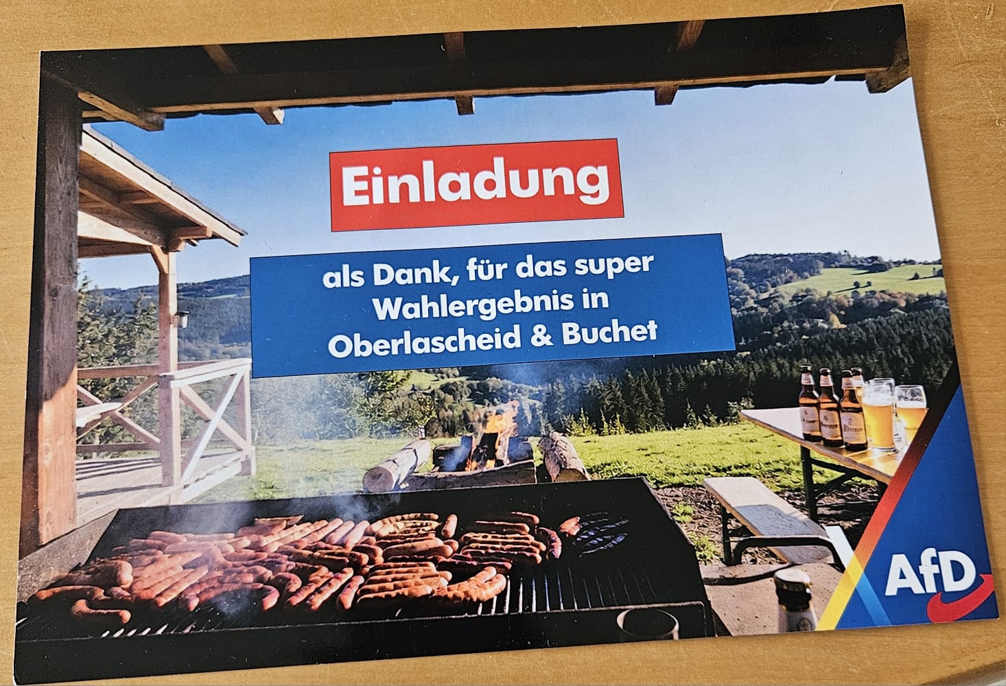 Flyer der Einladung